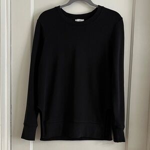 XS Daily Ritual Black Sweatshirt Long Sleeved Athleisure Pullover